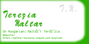 terezia maltar business card